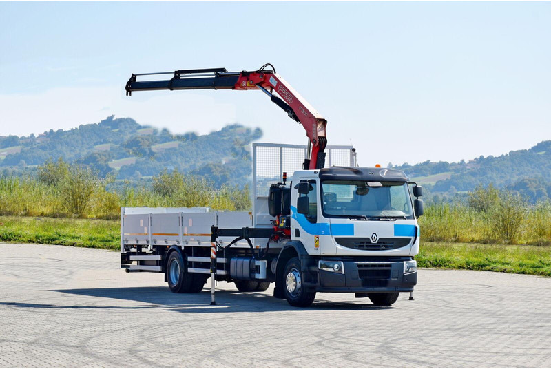 Renault Premium 310 DXI* FASSI F130AC.23+FUNK* TOP - Camião de caixa aberta/ Plataforma, Camião grua: foto 2 Renault Premium 310 DXI* FASSI F130AC.23+FUNK* TOP - Camião de caixa aberta/ Plataforma, Camião grua: foto 2