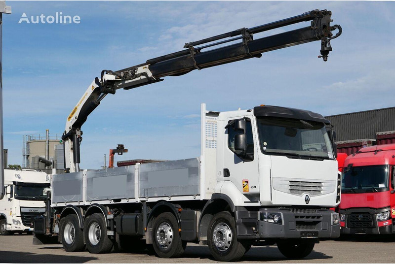 Renault Premium 430DXi - Camião de caixa aberta/ Plataforma, Camião grua: foto 1 Renault Premium 430DXi - Camião de caixa aberta/ Plataforma, Camião grua: foto 1