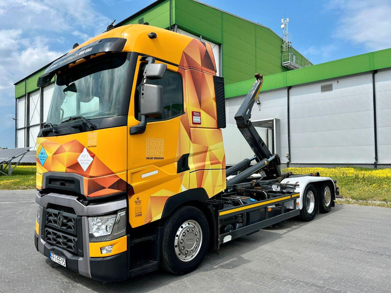 Renault T Solo ohne Abrollkipper oder Meiller-Haken - Camião de caixa aberta/ Plataforma, Camião grua: foto 1 Renault T Solo ohne Abrollkipper oder Meiller-Haken - Camião de caixa aberta/ Plataforma, Camião grua: foto 1