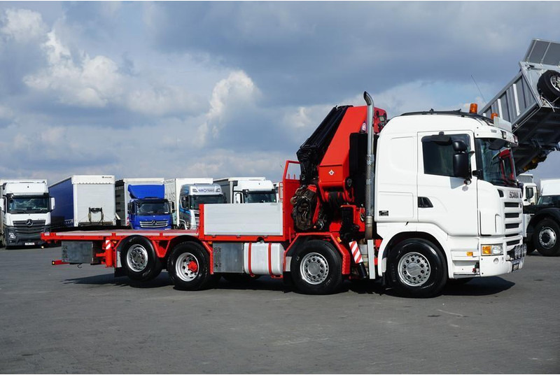 Scania G 480 / 8 X 2 / SKRZYNIOWY + HDS / HMF THOR - O K6 + JIB FJ 2000 - Camião de caixa aberta/ Plataforma, Camião grua: foto 5 Scania G 480 / 8 X 2 / SKRZYNIOWY + HDS / HMF THOR - O K6 + JIB FJ 2000 - Camião de caixa aberta/ Plataforma, Camião grua: foto 5