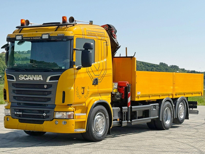 Scania R 500 * PK 26002 EH + FUNK * TOPZUSTAND - Camião de caixa aberta/ Plataforma, Camião grua: foto 4 Scania R 500 * PK 26002 EH + FUNK * TOPZUSTAND - Camião de caixa aberta/ Plataforma, Camião grua: foto 4