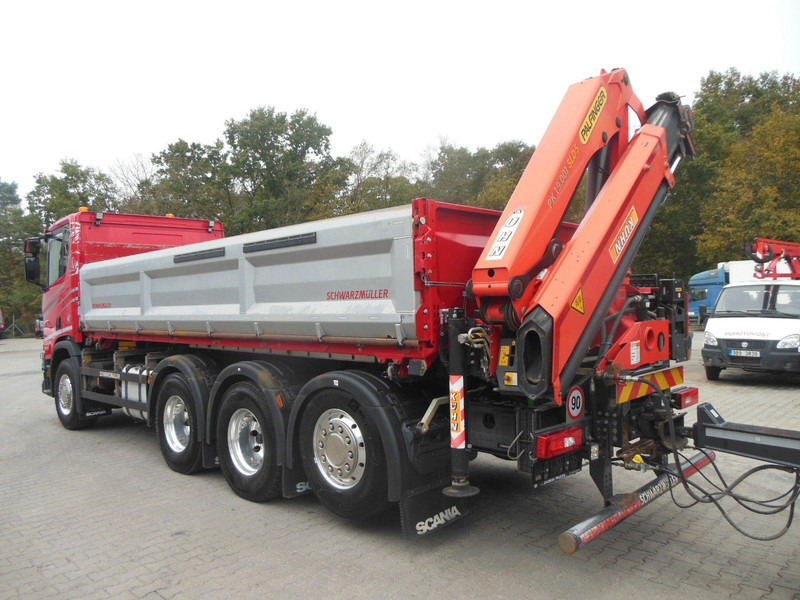 Scania R 580 8X4 + PALFINGER PK 19.001 crane - Camião basculante, Camião grua: foto 3 Scania R 580 8X4 + PALFINGER PK 19.001 crane - Camião basculante, Camião grua: foto 3