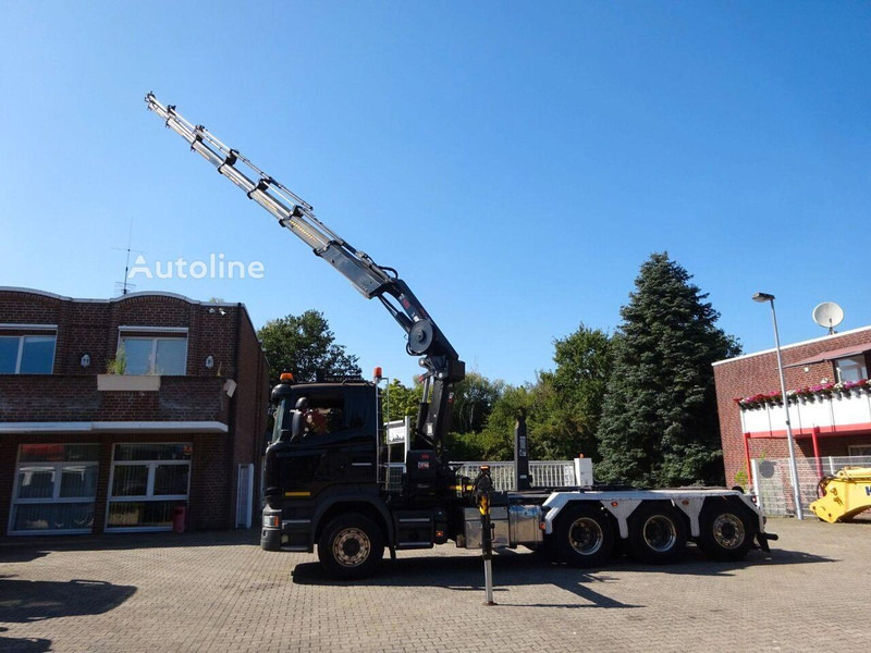 Camião polibenne, Camião grua Scania R490 - Hook lift truck + crane 8x4: foto 10 Camião polibenne, Camião grua Scania R490 - Hook lift truck + crane 8x4: foto 10