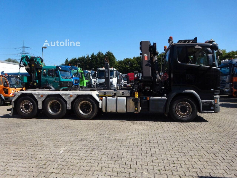 Camião polibenne, Camião grua Scania R490 - Hook lift truck + crane 8x4: foto 7 Camião polibenne, Camião grua Scania R490 - Hook lift truck + crane 8x4: foto 7