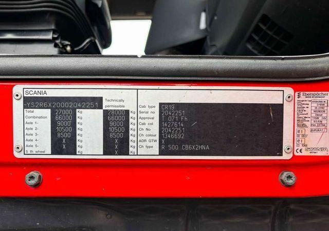 Camião de caixa aberta/ Plataforma, Camião grua Scania R500 6x2 PALFINGER PK 29002 Crane Kran: foto 19