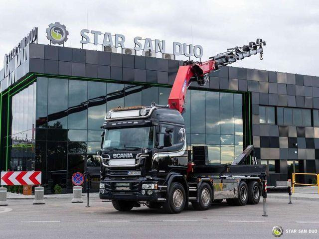 Scania R580 8x4 HMF 5020-K6, JOAB L20 5200AK Hooklift - Camião polibenne, Camião grua: foto 3 Scania R580 8x4 HMF 5020-K6, JOAB L20 5200AK Hooklift - Camião polibenne, Camião grua: foto 3