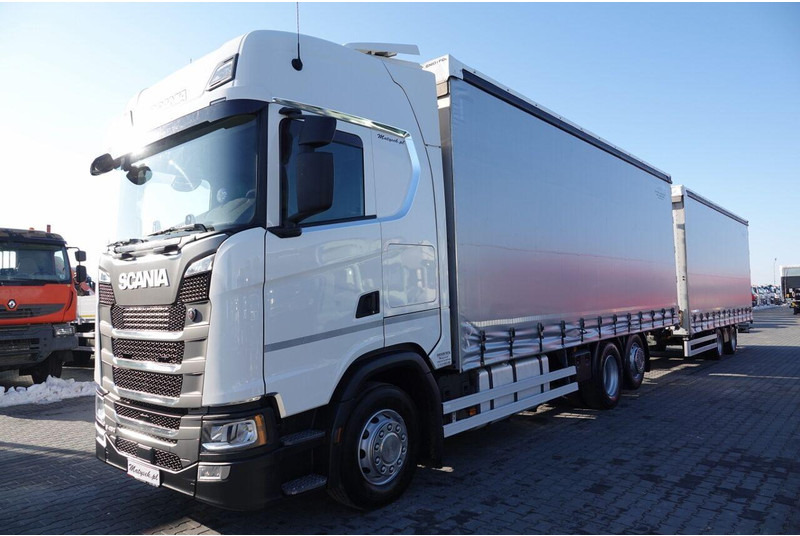 Scania S 450 / ZESTAW TANDEM / 120 M3 / I-PARK COOL / PO KONTRAKCIE S - Camião de lona: foto 2 Scania S 450 / ZESTAW TANDEM / 120 M3 / I-PARK COOL / PO KONTRAKCIE S - Camião de lona: foto 2