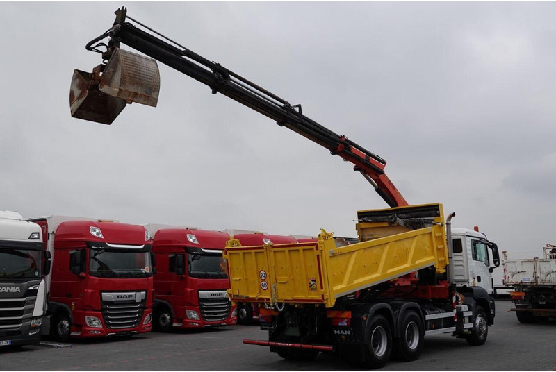 Scania TGS 33.360 / 6x4 / WYWROTKA + HDS PALFINGER PK 15 500 wysów 10m - Camião basculante, Camião grua: foto 4 Scania TGS 33.360 / 6x4 / WYWROTKA + HDS PALFINGER PK 15 500 wysów 10m - Camião basculante, Camião grua: foto 4