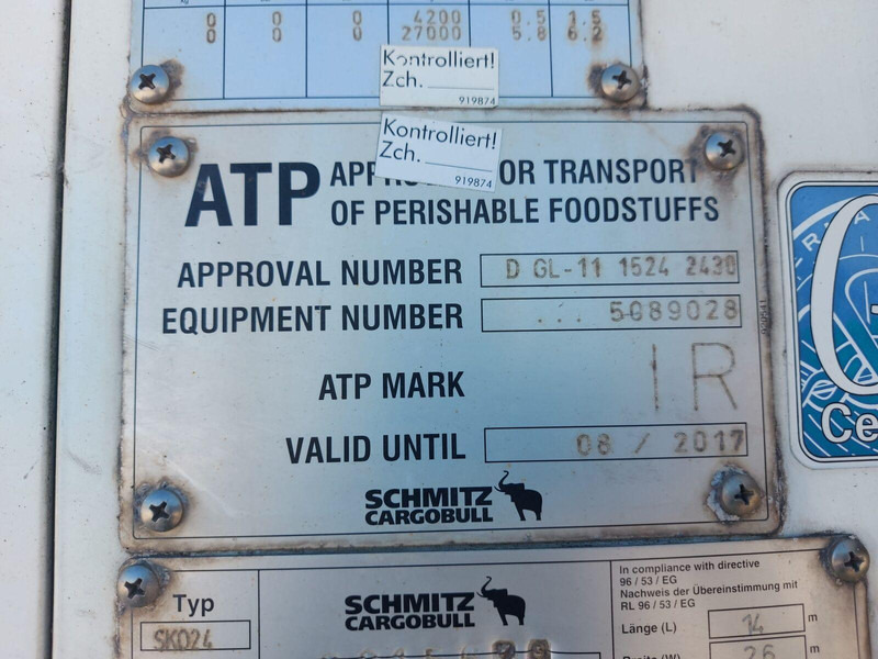 Semi-reboque frigorífico Schmitz Cargobull Carrier Vector 1850 MT frigo semi-trailer: foto 20 Semi-reboque frigorífico Schmitz Cargobull Carrier Vector 1850 MT frigo semi-trailer: foto 20