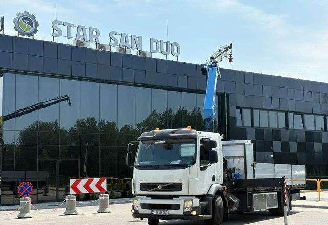 Volvo FE 240 4x2 HMF 1560 K3 HDS Rotator Crane Kran - Camião de caixa aberta/ Plataforma, Camião grua: foto 3 Volvo FE 240 4x2 HMF 1560 K3 HDS Rotator Crane Kran - Camião de caixa aberta/ Plataforma, Camião grua: foto 3