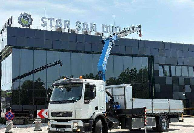 Volvo FE 240 4x2 HMF 1560 K3 HDS Rotator Crane Kran - Camião de caixa aberta/ Plataforma, Camião grua: foto 1 Volvo FE 240 4x2 HMF 1560 K3 HDS Rotator Crane Kran - Camião de caixa aberta/ Plataforma, Camião grua: foto 1