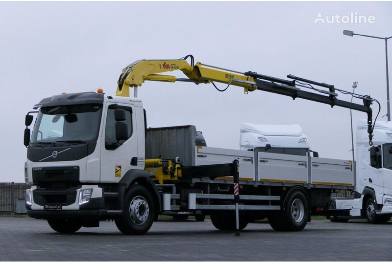 Volvo FE 280 - Camião de caixa aberta/ Plataforma, Camião grua: foto 4 Volvo FE 280 - Camião de caixa aberta/ Plataforma, Camião grua: foto 4