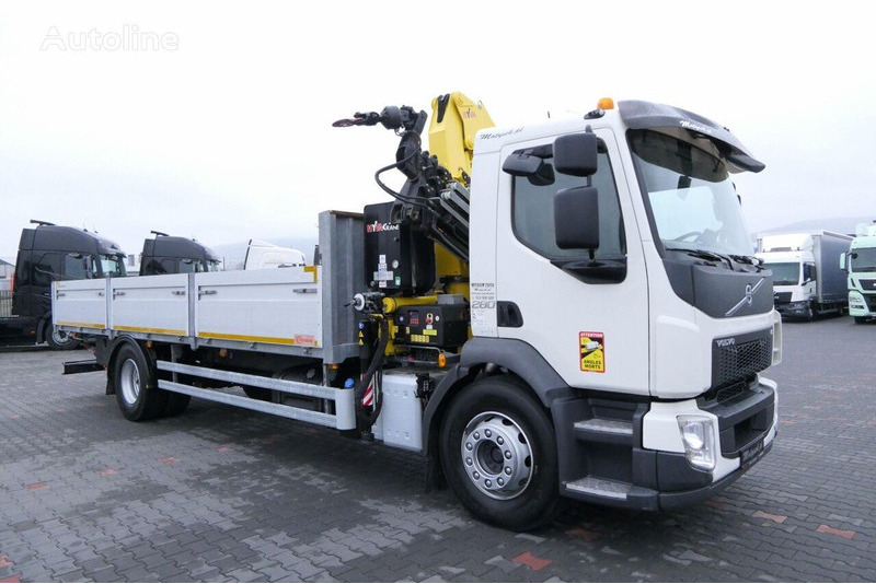 Volvo FE 280 - Camião de caixa aberta/ Plataforma, Camião grua: foto 3 Volvo FE 280 - Camião de caixa aberta/ Plataforma, Camião grua: foto 3