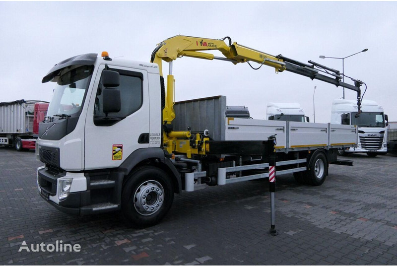 Volvo FE 280 - Camião de caixa aberta/ Plataforma, Camião grua: foto 5 Volvo FE 280 - Camião de caixa aberta/ Plataforma, Camião grua: foto 5