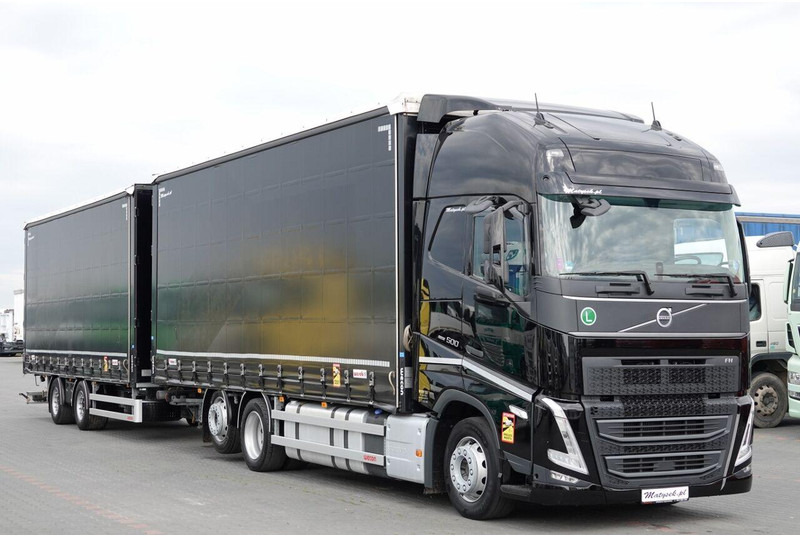 Volvo FH 500 / I-SAVE / XL / ZESTAW TANDEM PRZEJAZDOWY 120 M3 / 2023 / - Camião de lona: foto 2 Volvo FH 500 / I-SAVE / XL / ZESTAW TANDEM PRZEJAZDOWY 120 M3 / 2023 / - Camião de lona: foto 2