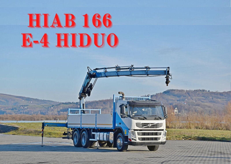 Volvo FM 410 - Camião de caixa aberta/ Plataforma, Camião grua: foto 1 Volvo FM 410 - Camião de caixa aberta/ Plataforma, Camião grua: foto 1