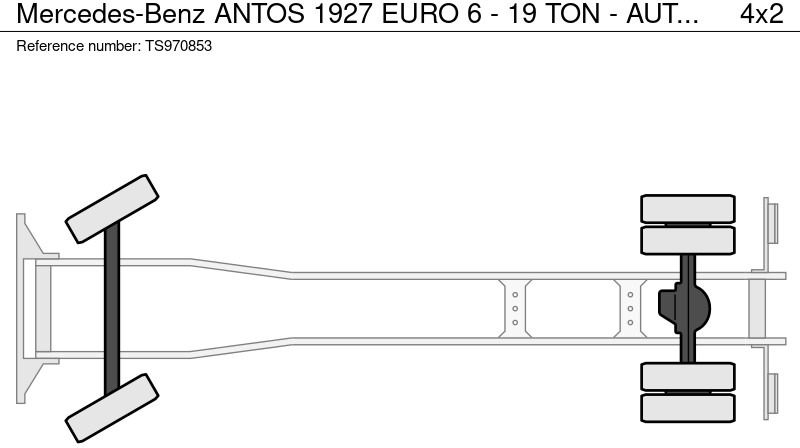 Camião furgão Mercedes-Benz ANTOS 1927 EURO 6 - 19 TON - AUTOMATIC - RETARDER - ADR - TOP: foto 15
