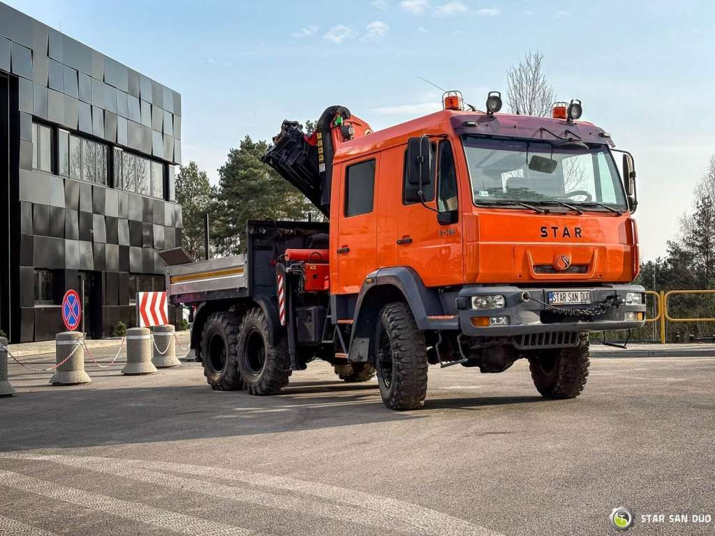 MAN STAR 266 MAN 6x6 PALFINGER PK 18001 Crane Kran - Camião grua: foto 3 MAN STAR 266 MAN 6x6 PALFINGER PK 18001 Crane Kran - Camião grua: foto 3