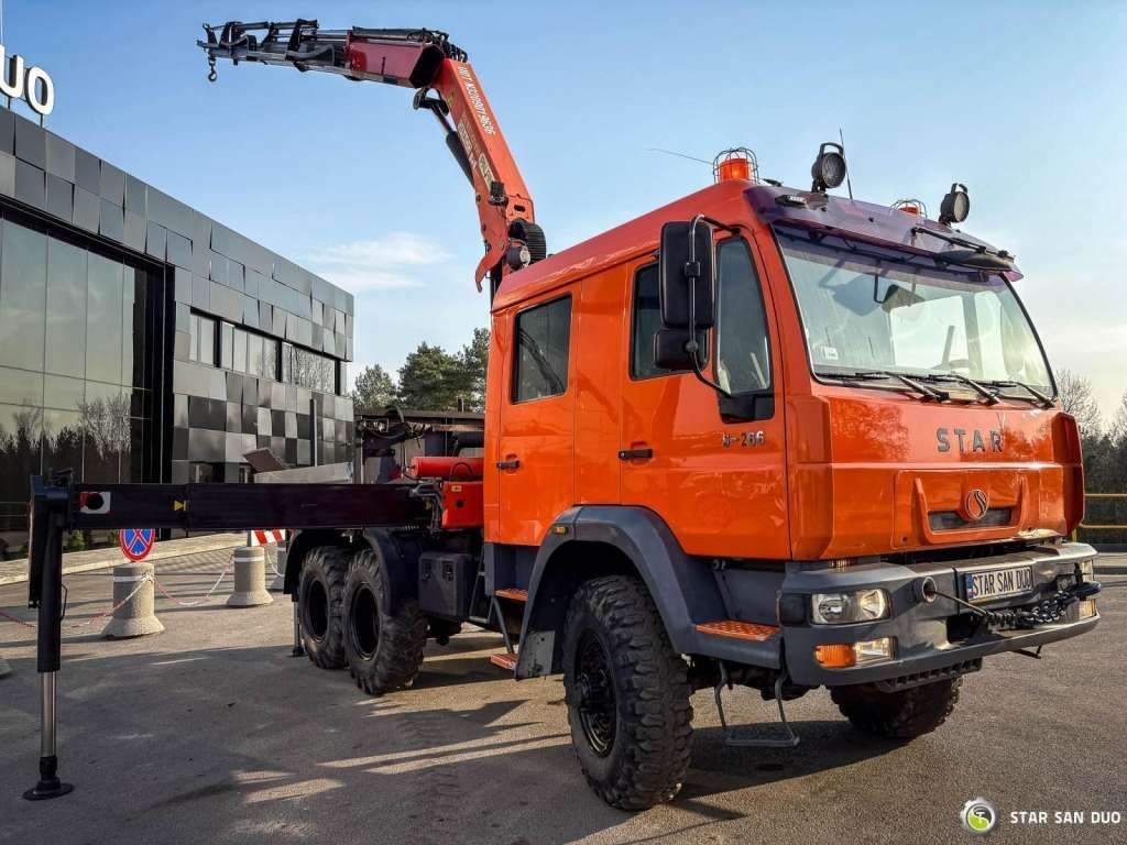 MAN STAR 266 MAN 6x6 PALFINGER PK 18001 Crane Kran - Camião grua: foto 4 MAN STAR 266 MAN 6x6 PALFINGER PK 18001 Crane Kran - Camião grua: foto 4