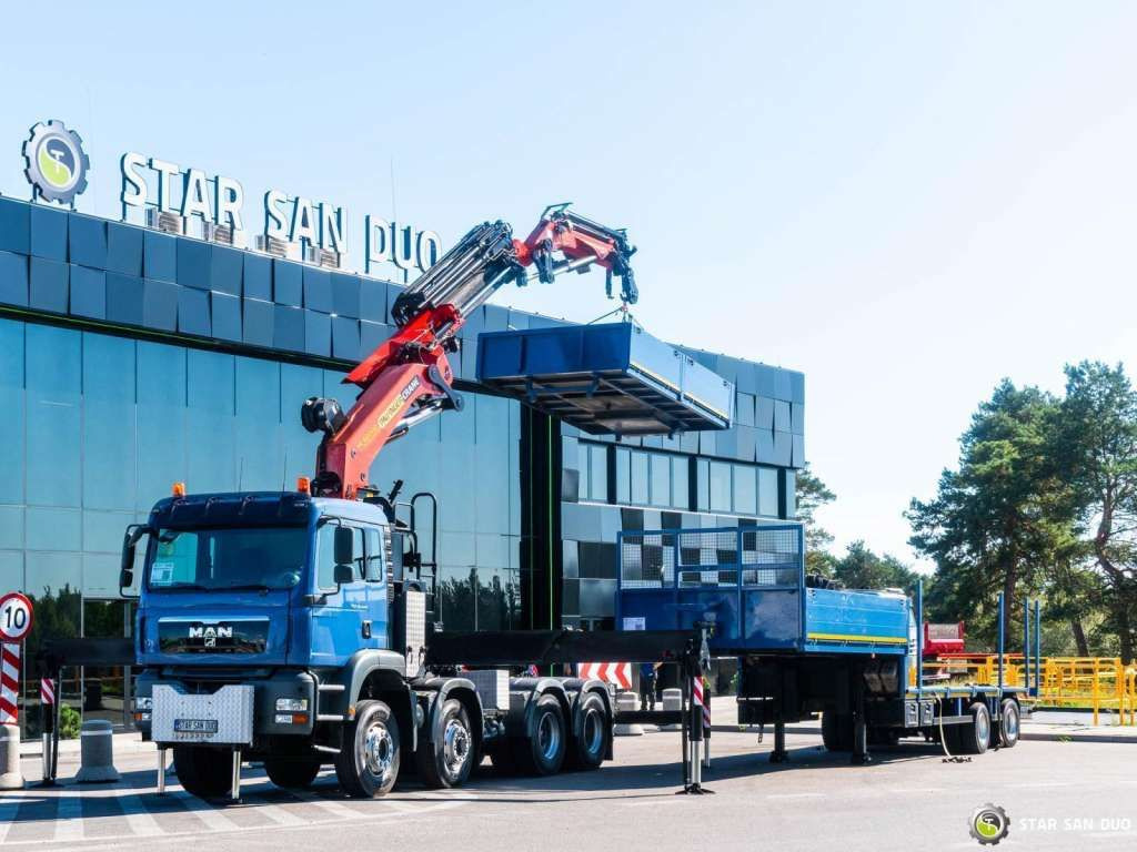 MAN TGA 35.440 8X6H PALFINGER 60002 Semi-trailer - Camião grua: foto 1 MAN TGA 35.440 8X6H PALFINGER 60002 Semi-trailer - Camião grua: foto 1