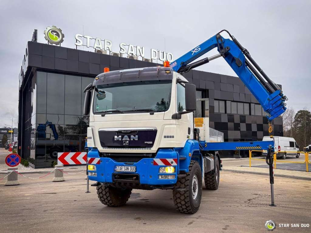 Camião grua, Camião de caixa aberta/ Plataforma MAN  TGS 18.440 4x4 HIAB 166 E-4 CRANE KRAN MAN  TGS 18.440 4x4 HIAB 166 E-4 CRANE KRAN: foto 8