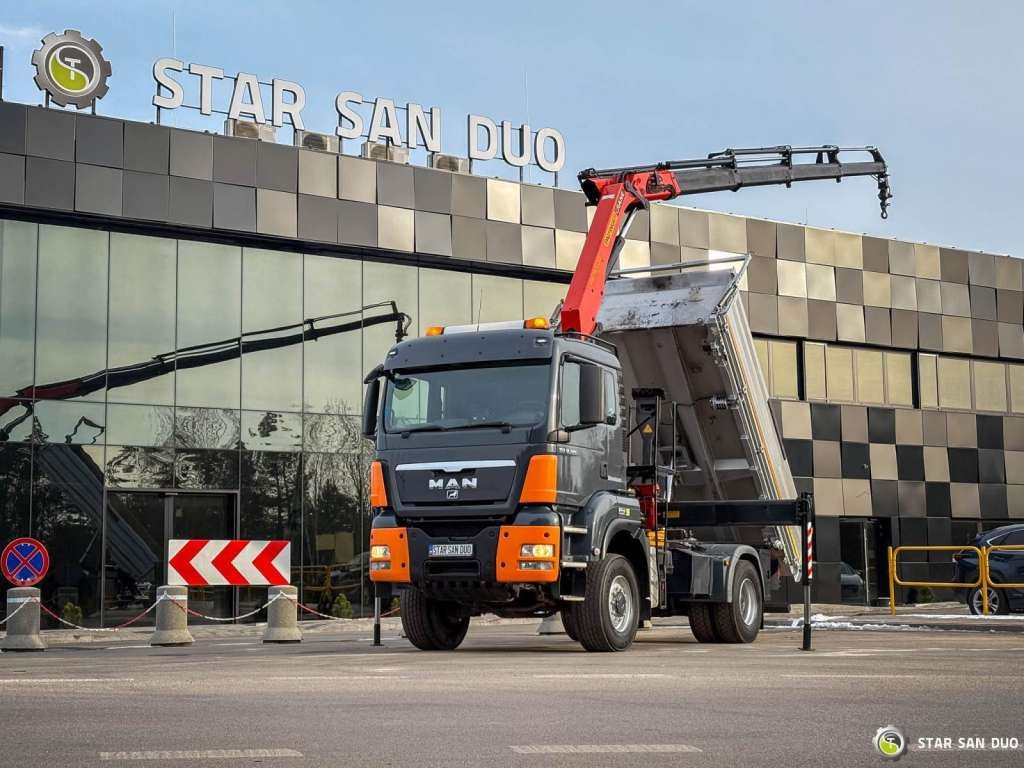 MAN TGS 18.480 PALFINGER PK 16502 HDS Crane,Kipper MAN TGS 18.480 PALFINGER PK 16502 HDS Crane,Kipper - Camião grua, Camião basculante: foto 1 MAN TGS 18.480 PALFINGER PK 16502 HDS Crane,Kipper MAN TGS 18.480 PALFINGER PK 16502 HDS Crane,Kipper - Camião grua, Camião basculante: foto 1