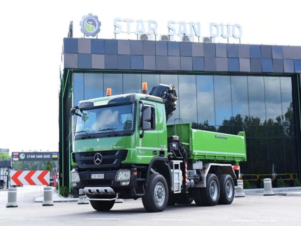 Mercedes-Benz ACTROS 3346 6x6 HIAB 244EP-4 Crane Kipper - Camião grua: foto 3 Mercedes-Benz ACTROS 3346 6x6 HIAB 244EP-4 Crane Kipper - Camião grua: foto 3