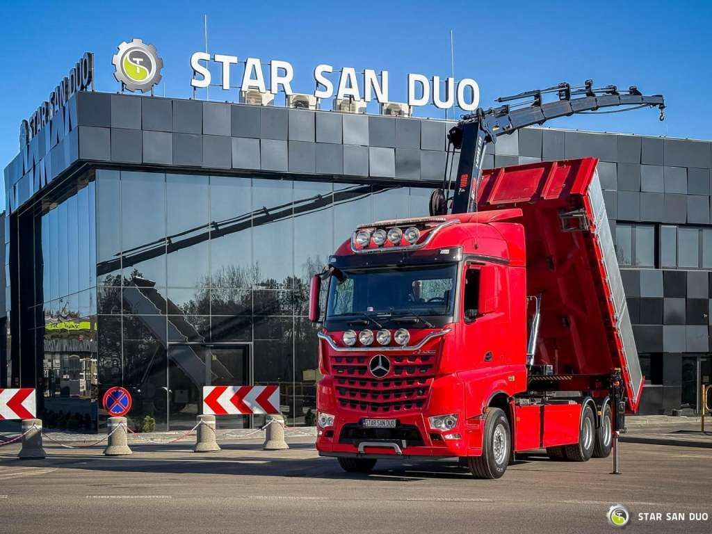 Mercedes-Benz AROCS 3358L 6x4 HIAB 192X-HIPRO E-6 Crane Kippe - Camião grua: foto 1 Mercedes-Benz AROCS 3358L 6x4 HIAB 192X-HIPRO E-6 Crane Kippe - Camião grua: foto 1