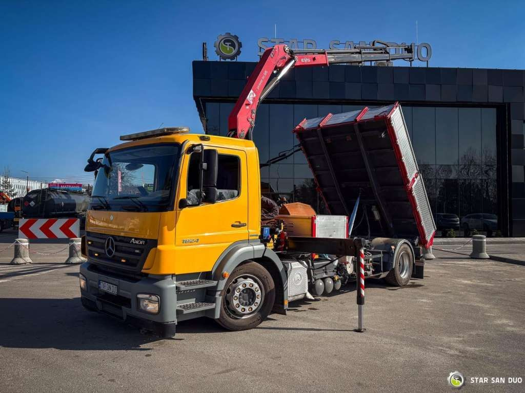 Mercedes-Benz AXOR 1824 4x2 HMF 975 HDS Crane Rotator Kipper Mercedes-Benz AXOR 1824 4x2 HMF 975 HDS Crane Rotator Kipper - Camião grua, Camião basculante: foto 4 Mercedes-Benz AXOR 1824 4x2 HMF 975 HDS Crane Rotator Kipper Mercedes-Benz AXOR 1824 4x2 HMF 975 HDS Crane Rotator Kipper - Camião grua, Camião basculante: foto 4