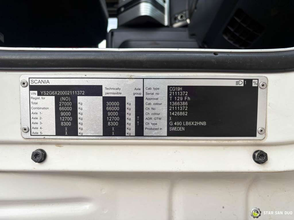 Camião grua Scania G490 6x2 Palfinger PK 53002 SH Fly Jib Basket: foto 27 Camião grua Scania G490 6x2 Palfinger PK 53002 SH Fly Jib Basket: foto 27