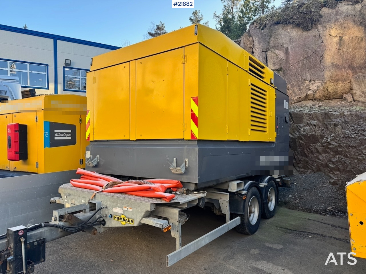 Atlas Copco 2018 Atlas Copco Y35 LuftKompressor på Humbaur understell. - Compressor de ar: foto 1 Atlas Copco 2018 Atlas Copco Y35 LuftKompressor på Humbaur understell. - Compressor de ar: foto 1