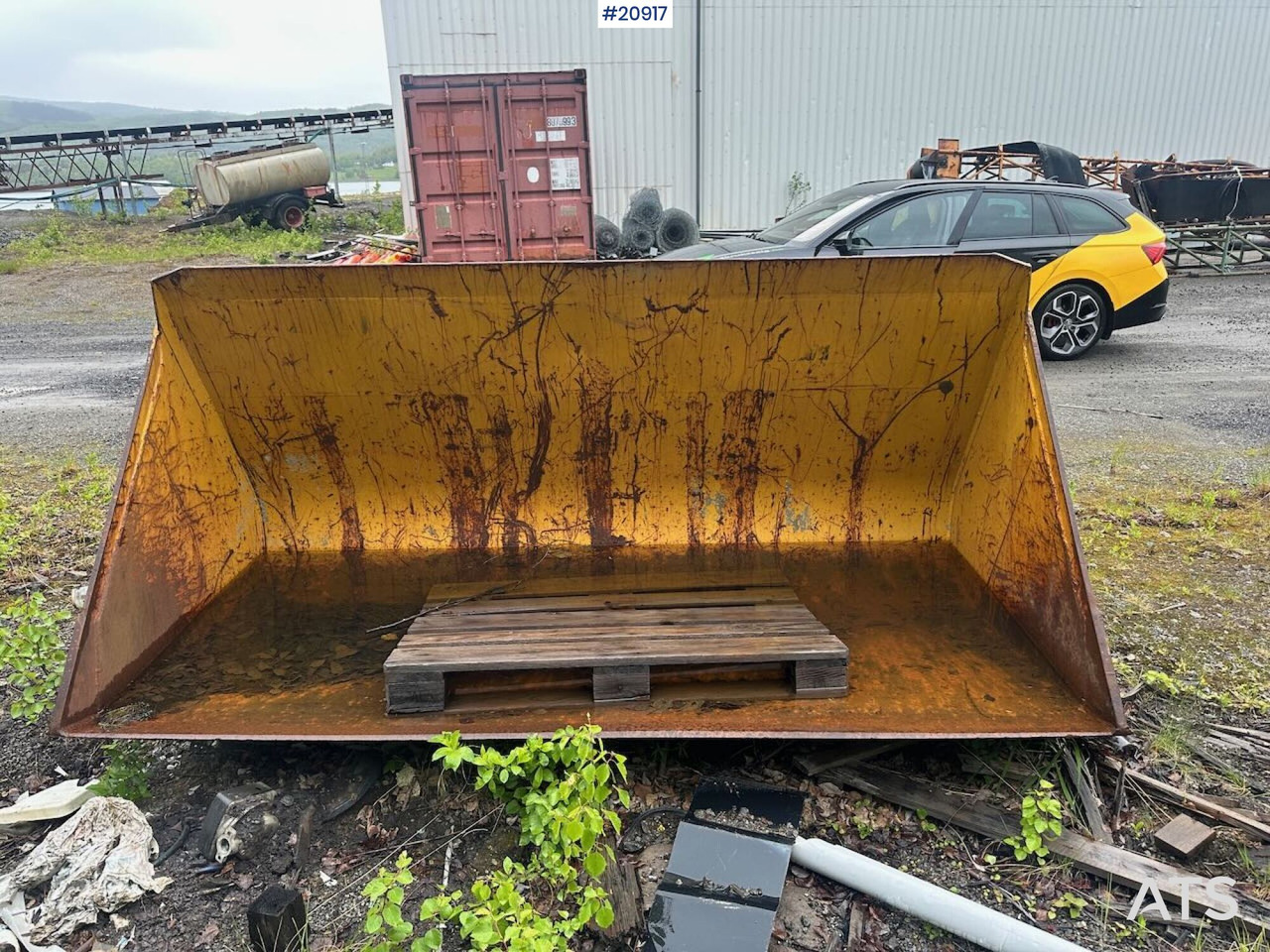 Hjullasterskuffe Har stått på en Hanomag 44C - Balde para carregadeiras por Máquina de construção: foto 2 Hjullasterskuffe Har stått på en Hanomag 44C - Balde para carregadeiras por Máquina de construção: foto 2