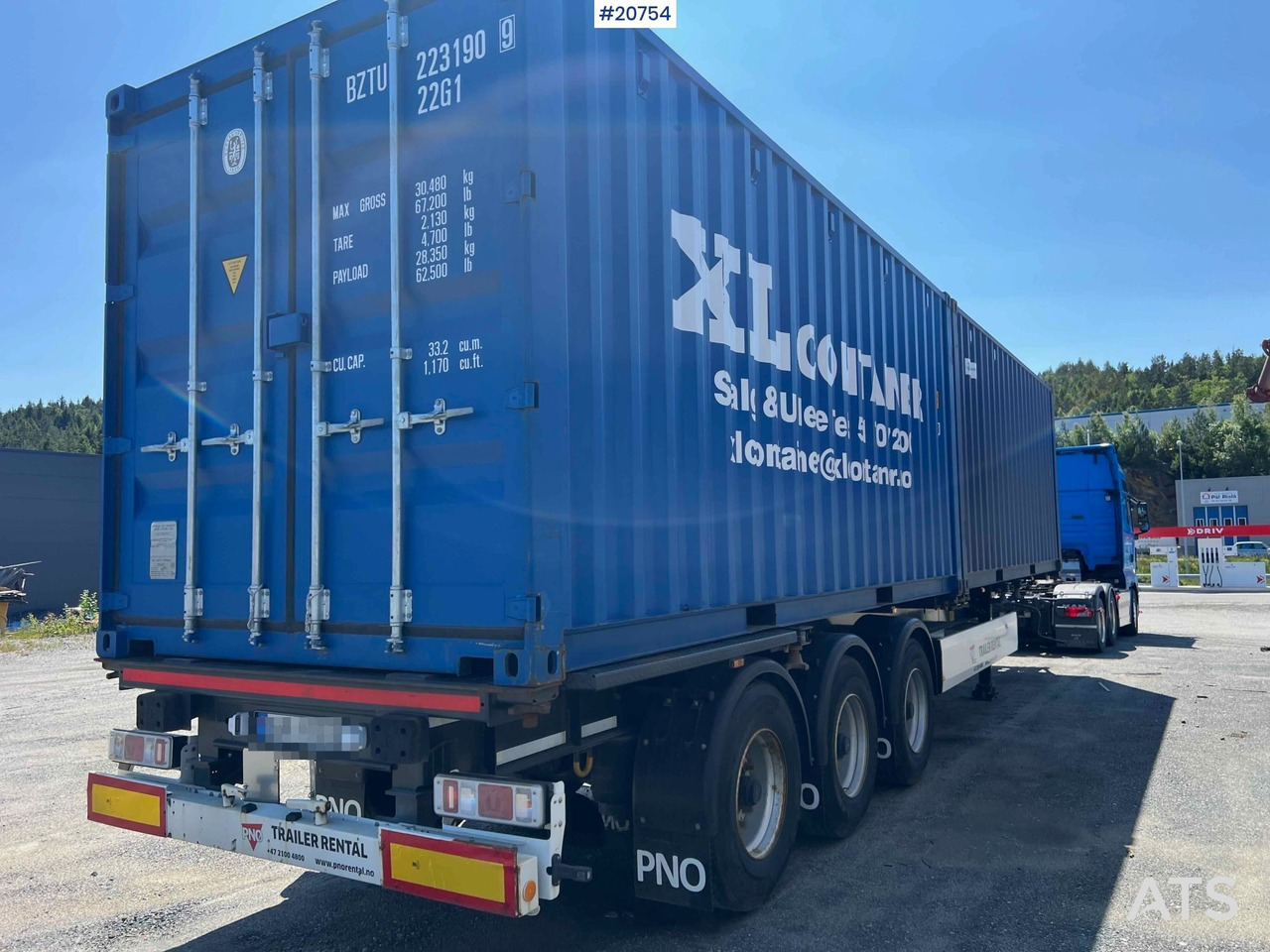 Krone containerhenger - Semi-reboque transportador de contêineres/ Caixa móvel: foto 3 Krone containerhenger - Semi-reboque transportador de contêineres/ Caixa móvel: foto 3