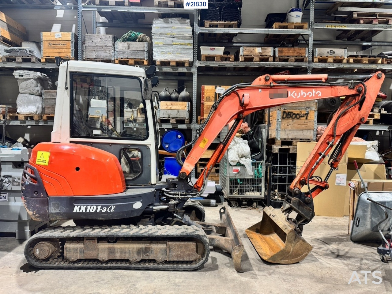 Kubota KX101-3 Minigraver m/ Skuffe og Klype. - Mini escavadeira: foto 1 Kubota KX101-3 Minigraver m/ Skuffe og Klype. - Mini escavadeira: foto 1