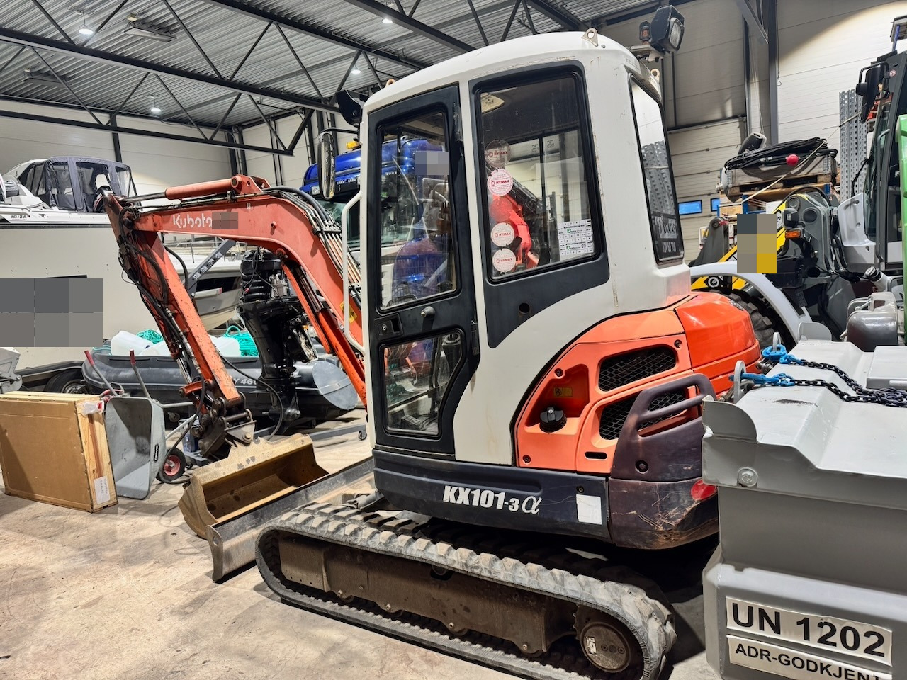 Kubota KX101-3 Minigraver m/ Skuffe og Klype. - Mini escavadeira: foto 5 Kubota KX101-3 Minigraver m/ Skuffe og Klype. - Mini escavadeira: foto 5