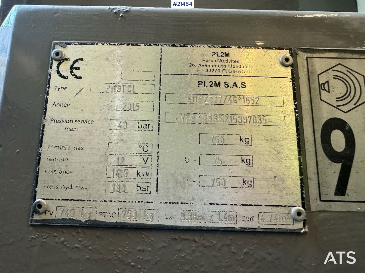 Lancy PH9TCL Gysepumpe - Bomba de betão estacionária: foto 5 Lancy PH9TCL Gysepumpe - Bomba de betão estacionária: foto 5