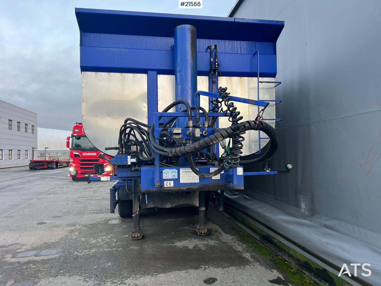 Reboque basculante Langendorf 3 akslet asfaltsemi m/ Hydraulsik kapell: foto 15