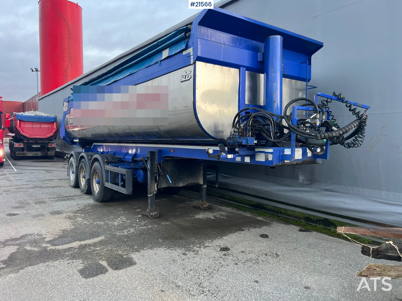 Reboque basculante Langendorf 3 akslet asfaltsemi m/ Hydraulsik kapell: foto 20