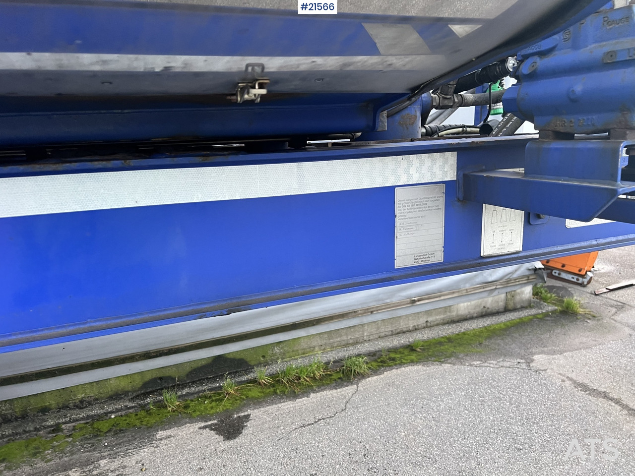 Reboque basculante Langendorf 3 akslet asfaltsemi m/ Hydraulsik kapell: foto 26