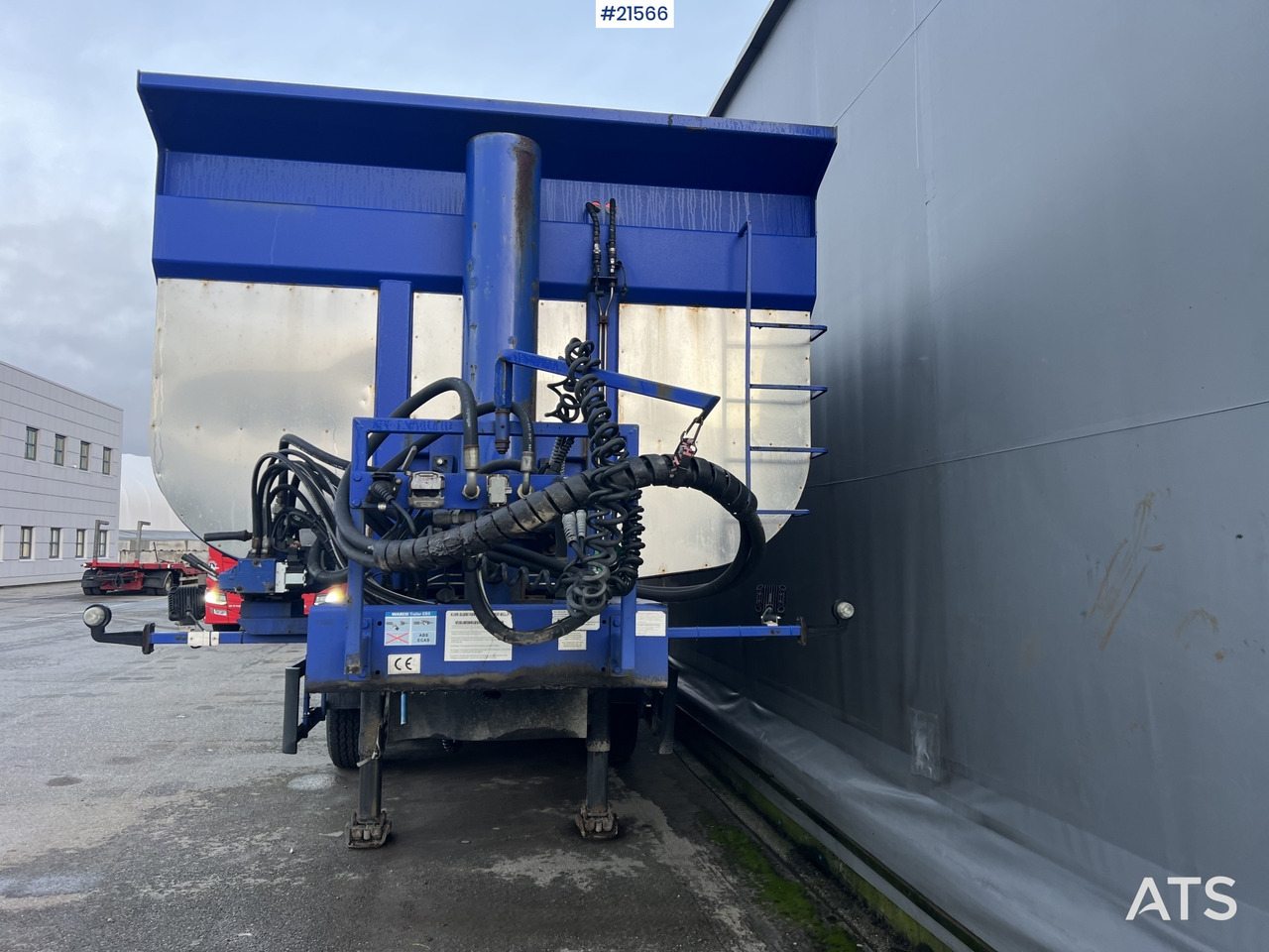 Reboque basculante Langendorf 3 akslet asfaltsemi m/ Hydraulsik kapell: foto 12