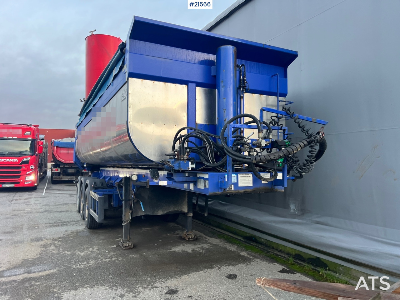 Reboque basculante Langendorf 3 akslet asfaltsemi m/ Hydraulsik kapell: foto 17