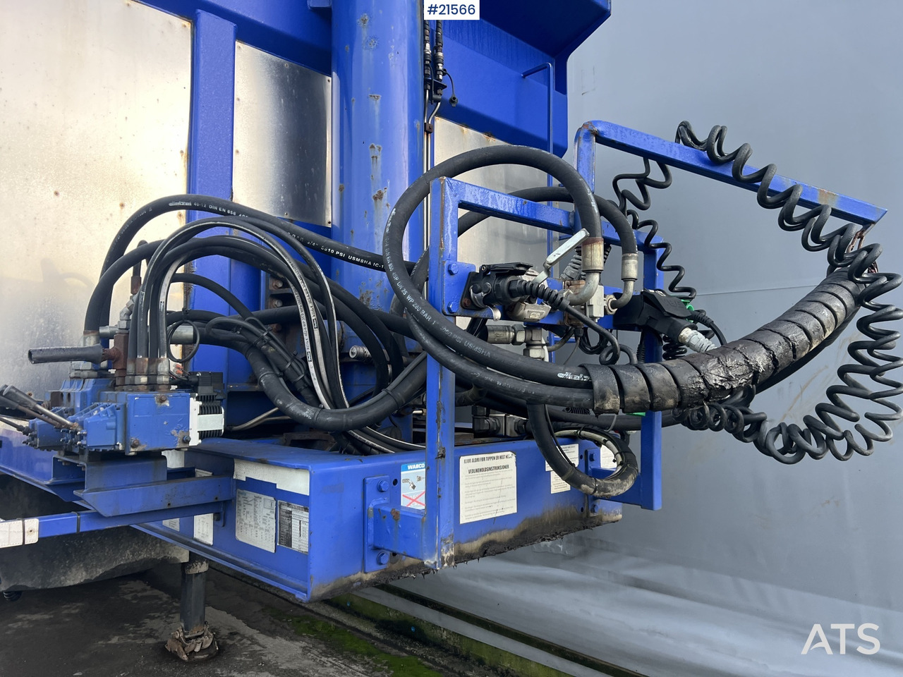 Reboque basculante Langendorf 3 akslet asfaltsemi m/ Hydraulsik kapell: foto 13