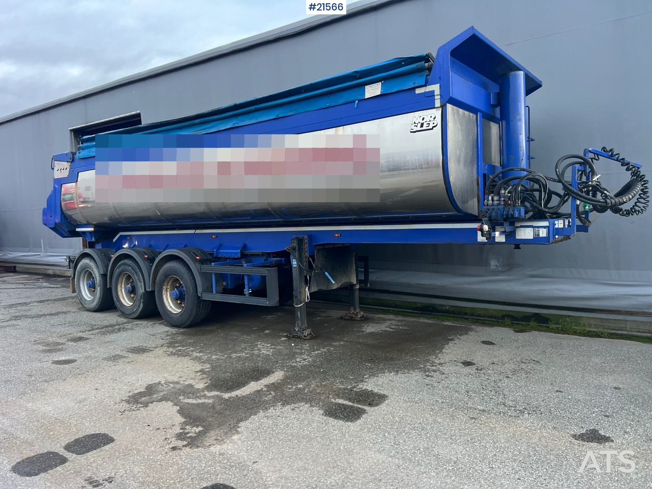 Reboque basculante Langendorf 3 akslet asfaltsemi m/ Hydraulsik kapell: foto 24