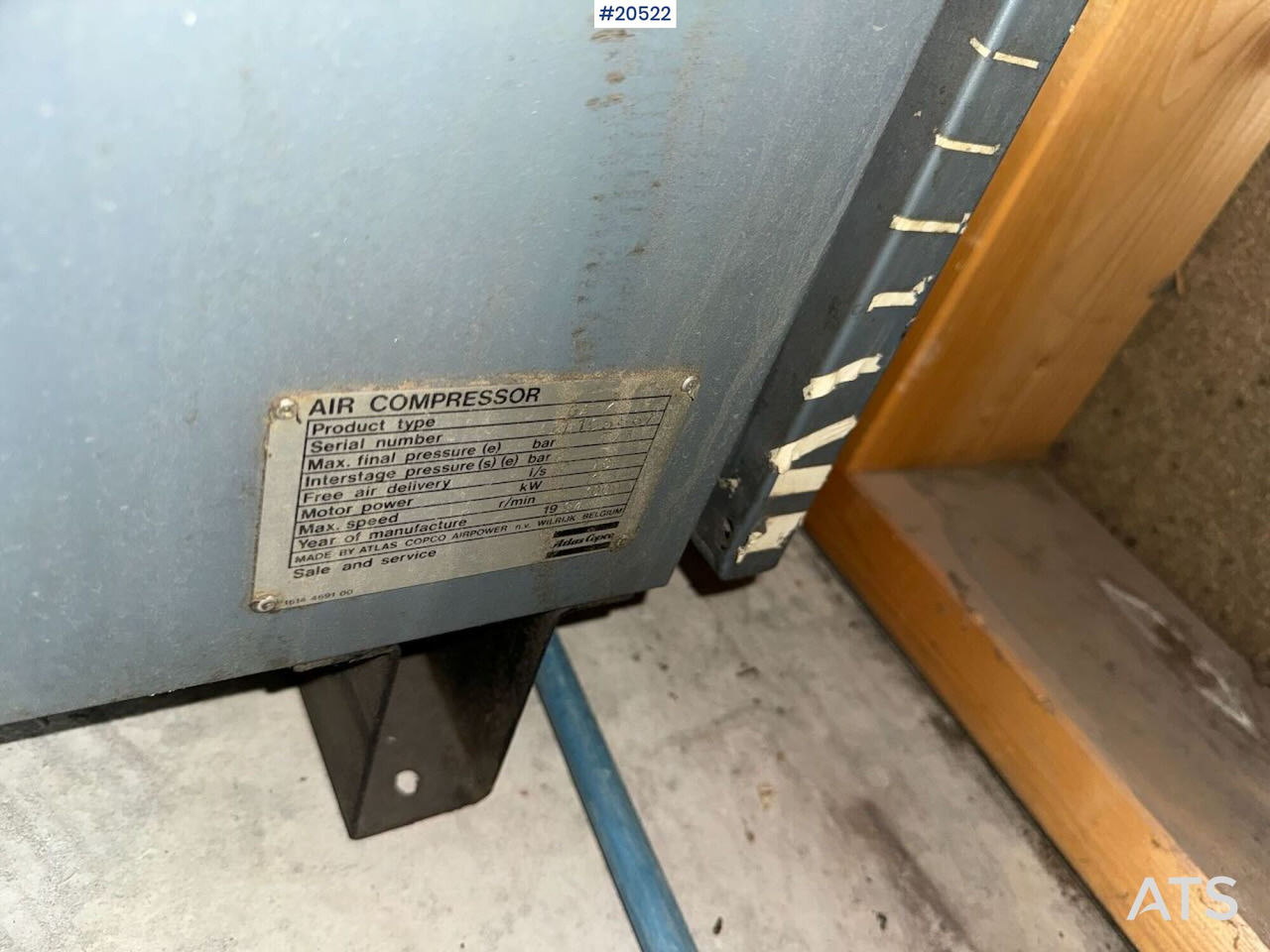 Atlas Copco GA7 - Máquina de construção: foto 4 Atlas Copco GA7 - Máquina de construção: foto 4