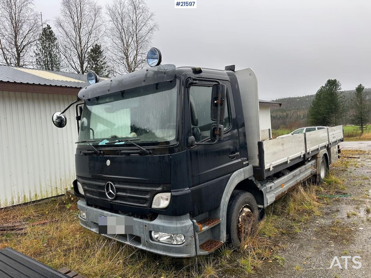 Mercedes 1524 L planbil m/ ny kompressor og vinterdekk. Ikke EU godkjent. - Camião de caixa aberta/ Plataforma: foto 2 Mercedes 1524 L planbil m/ ny kompressor og vinterdekk. Ikke EU godkjent. - Camião de caixa aberta/ Plataforma: foto 2