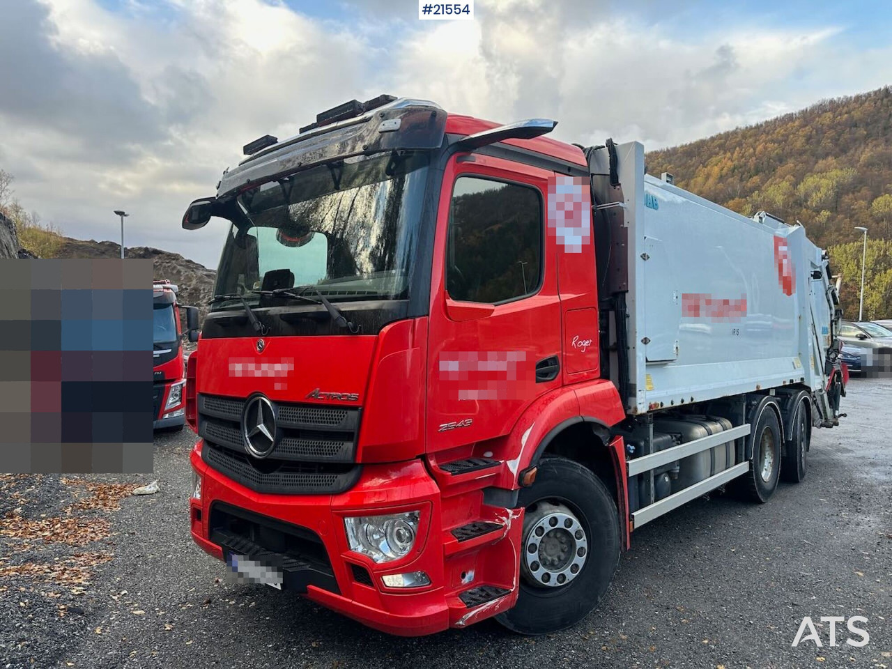 Mercedes Actros 2543 6x2 2 – kammers komprimatorbil m/ 2020 JOAB Anaconda twin påbygg - Caminhão de lixo: foto 4 Mercedes Actros 2543 6x2 2 – kammers komprimatorbil m/ 2020 JOAB Anaconda twin påbygg - Caminhão de lixo: foto 4