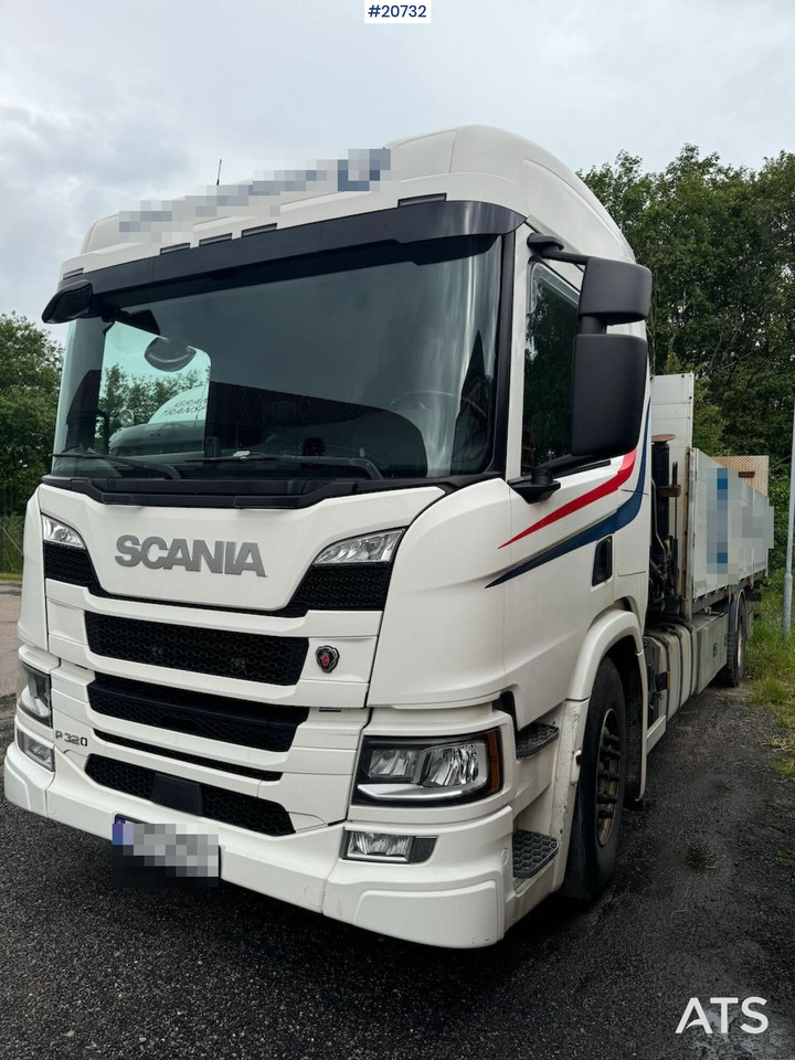 Scania P320 - Camião de caixa aberta/ Plataforma, Camião grua: foto 5 Scania P320 - Camião de caixa aberta/ Plataforma, Camião grua: foto 5