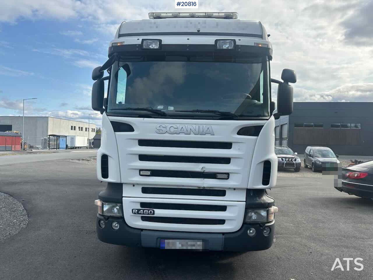 Scania R480 3 akslet conatinerbil m/ lift - Camião furgão: foto 2 Scania R480 3 akslet conatinerbil m/ lift - Camião furgão: foto 2