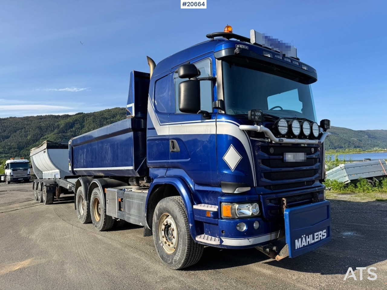 Scania R580 - Máquina de asfalto: foto 1 Scania R580 - Máquina de asfalto: foto 1