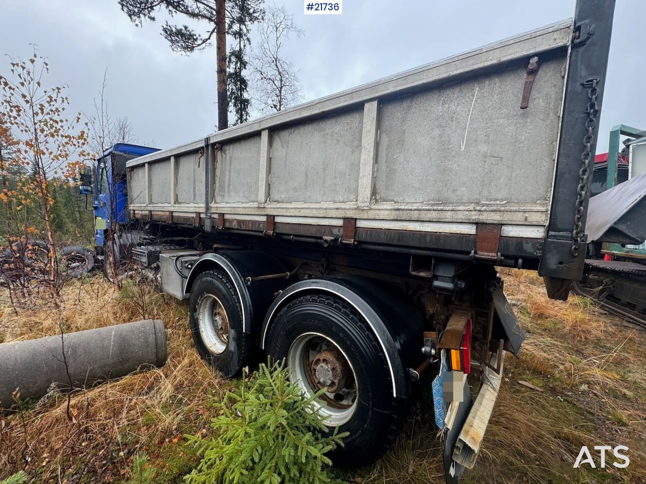 Volvo FL12 m/ 22 t/m Palfinger kran, tømmerflak, Dumperkasse og plan. - Camião grua: foto 5 Volvo FL12 m/ 22 t/m Palfinger kran, tømmerflak, Dumperkasse og plan. - Camião grua: foto 5